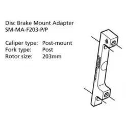 Adaptateur De Frein SHIMANO PM/PM 203mm Postmount -TRANSMISSION Boutique adaptateur de frein shimano pmpm 203mm postmount 1