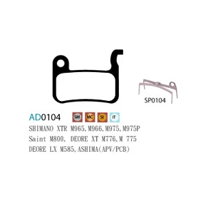 Plaquettes ASHIMA AD0104-SM Semi Metal Shimano Deore LX SLX XT XTR HONE SAINT 4 Plaquettes ASHIMA AD0104-SM Semi Metal Shimano Deore LX SLX XT XTR HONE SAINT – Image 2