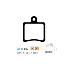 Plaquettes ASHIMA AD0302-SM Semi Metal HOPE Mini / Enduro 2001/2003 -TRANSMISSION Boutique plaquettes ashima ad0302 sm semi metal hope mini enduro 20012003 1