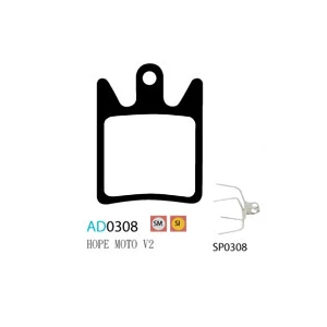 Plaquettes ASHIMA AD0308-SM Semi Metal HOPE MOTO V2 3 Plaquettes ASHIMA AD0308-SM Semi Metal HOPE MOTO V2