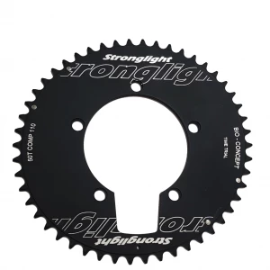 Plateau STRONGLIGHT BIO CONCEPT CT2 110mm 50 Dents Extérieur 10/11v. Noir Oval Time Trial CLM TT 3 Plateau STRONGLIGHT BIO CONCEPT CT2 110mm 50 Dents Extérieur 10/11v. Noir Oval Time Trial CLM TT